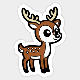 Cartoon Deer Sticker